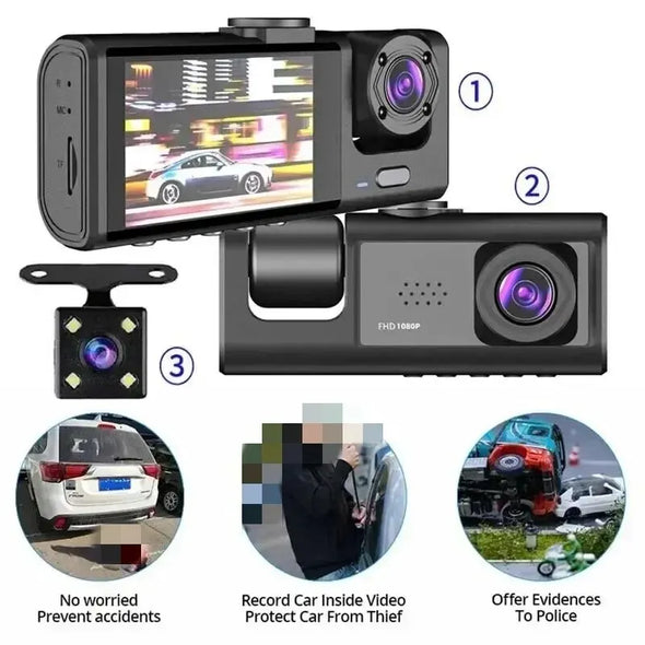 3-Camera Dash Cam