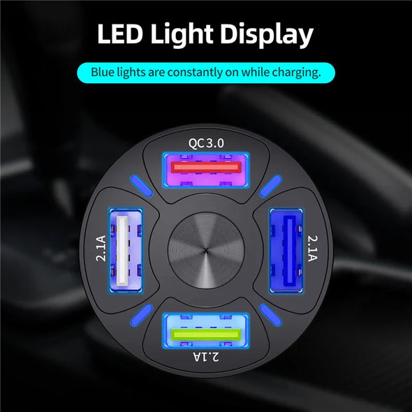 4-Ports USB Car Charger