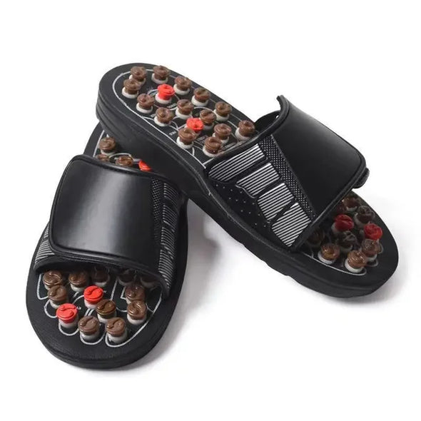 Acupoint Massage Slippers Therapy Massager Shoes for Feet Unisex Home Flip Flop Health Care Medical Rotating Foot Massager Shoes